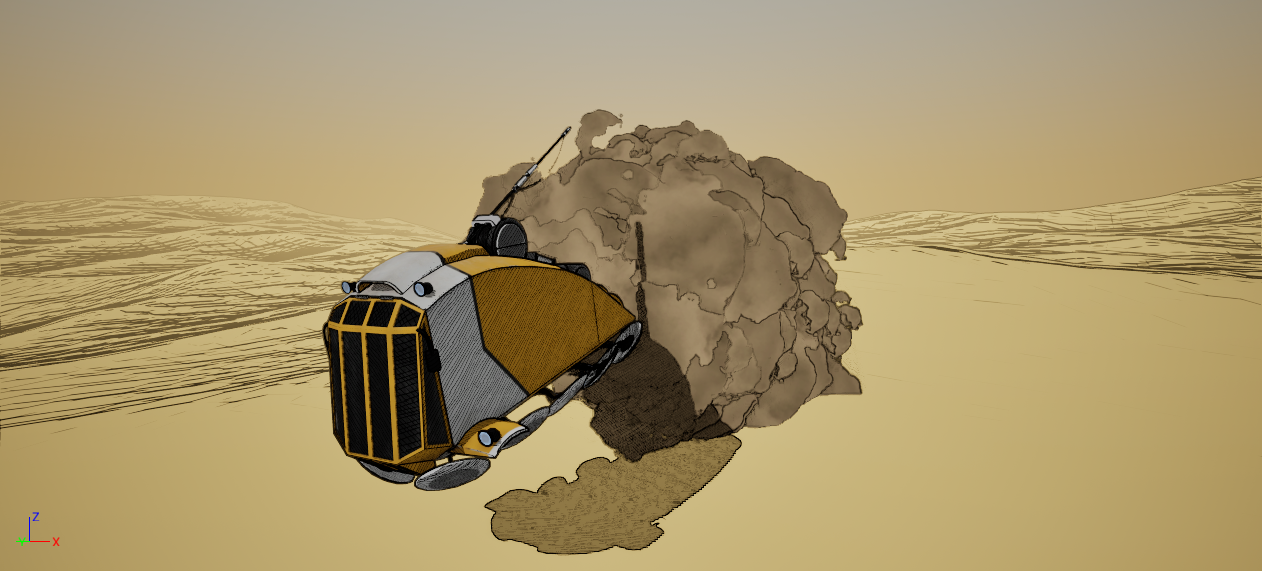 “Moebius style” shader in UE5